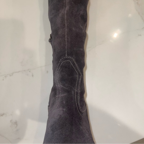 Dolce Vita Over-the-Knee Suede Boots in Gray - Picture 13 of 16